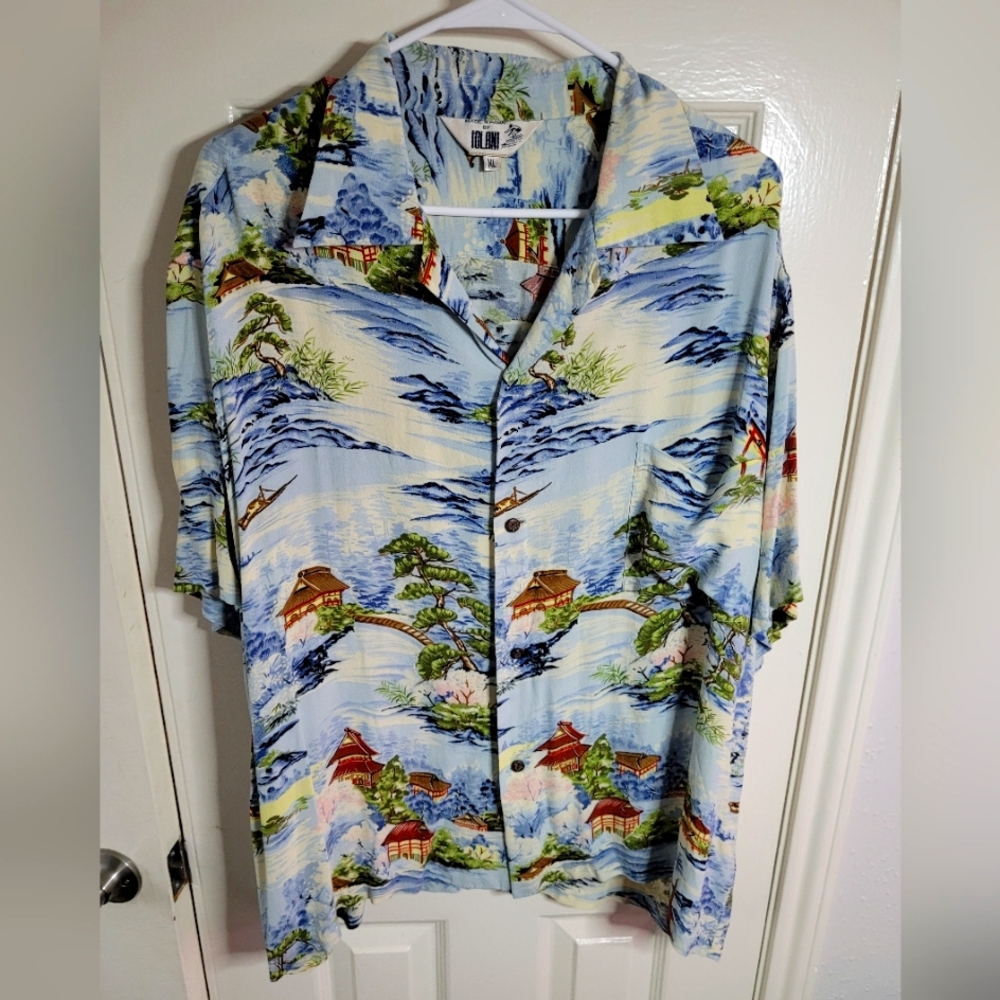 Vintage Japanese design Hawaiian shirt size Xl
